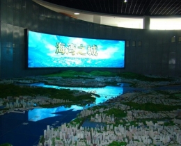 廈門某房地產公司132平米室內全彩led顯示屏